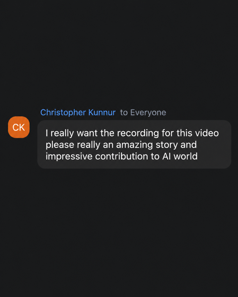 Christopher Kunnur - Live Session Feedback