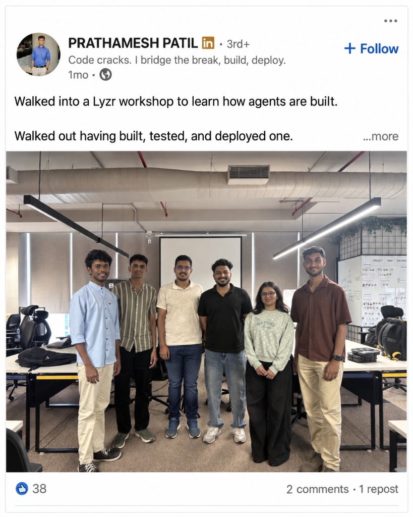 Prathamesh Patil - Lyzr Workshop